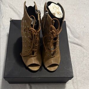 Giuseppe Zanotti Peep-Toe Ankle Boots